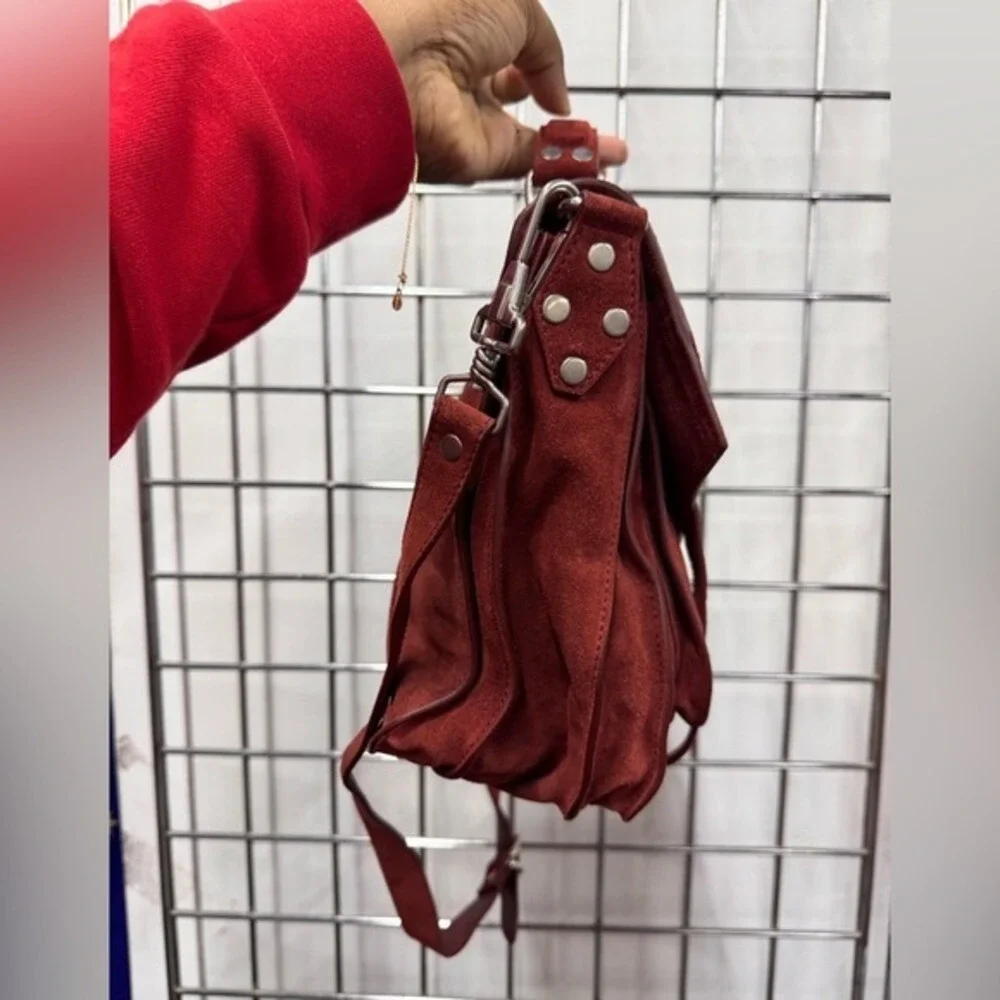 PROENZA SCHOULER Suede Medium PS1 Satchel Midnight Plum‎
